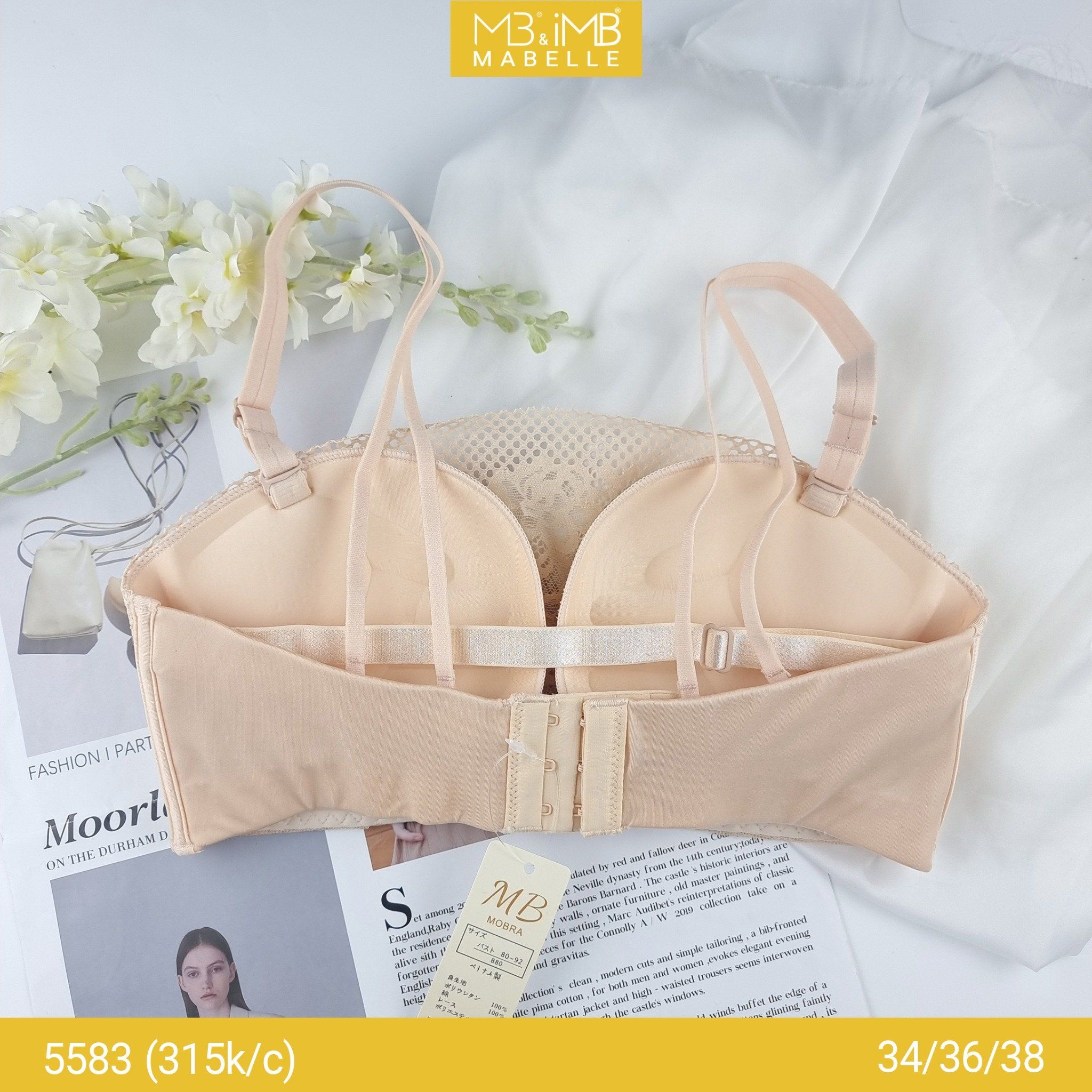 Áo ngực chống tuột mút dày MB 5583 nâng ngực, tạo khe