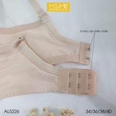 Áo ngực có gọng mút vừa lưng lưới 2 lớp MB 5226 2 móc