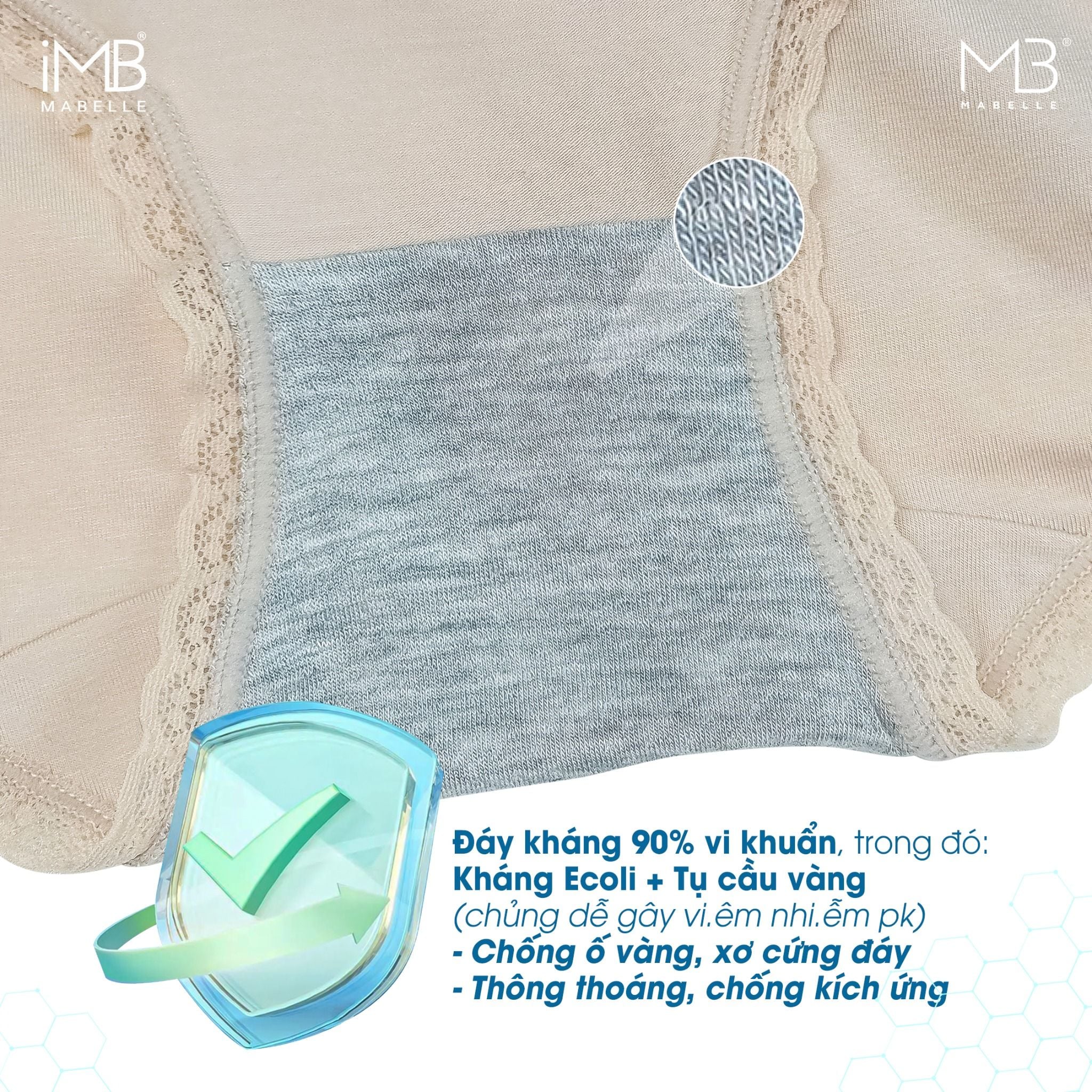 Quần lót kháng khuẩn 8885 (8867) cạp vừa