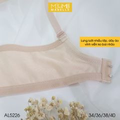 Áo ngực có gọng mút vừa lưng lưới 2 lớp MB 5226 2 móc
