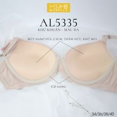 Áo ngực có gọng mút vừa lưng lưới 5335 2 móc