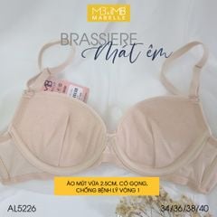 Áo ngực có gọng mút vừa lưng lưới 2 lớp MB 5226 2 móc