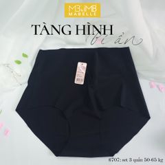 Quần lót tàng hình làm mát cao su non 6707 cạp cao