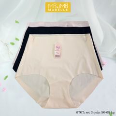 Quần lót tàng hình làm mát cao su non 6707 cạp cao