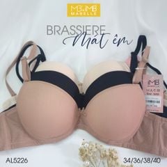Áo ngực có gọng mút vừa lưng lưới 2 lớp MB 5226 2 móc