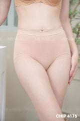 Quần lót tàng hình cạp cao dệt 3D công nghệ Nhật MB 4176, cotton pha sợi tổng hợp thông hơi không đường may