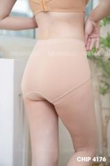 Quần lót tàng hình cạp cao dệt 3D công nghệ Nhật MB 4176, cotton pha sợi tổng hợp thông hơi không đường may