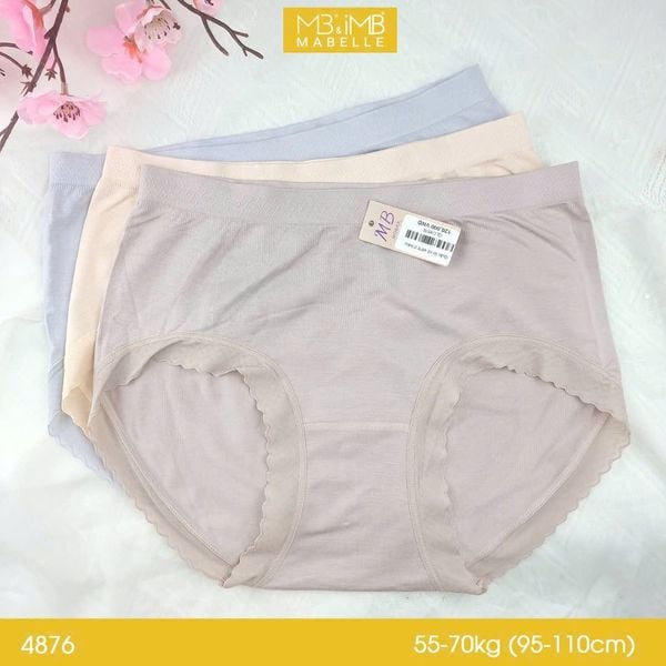 Quần lót cao cấp dệt sợi MB 4876 dệt ống 1 sợi, cotton co giãn