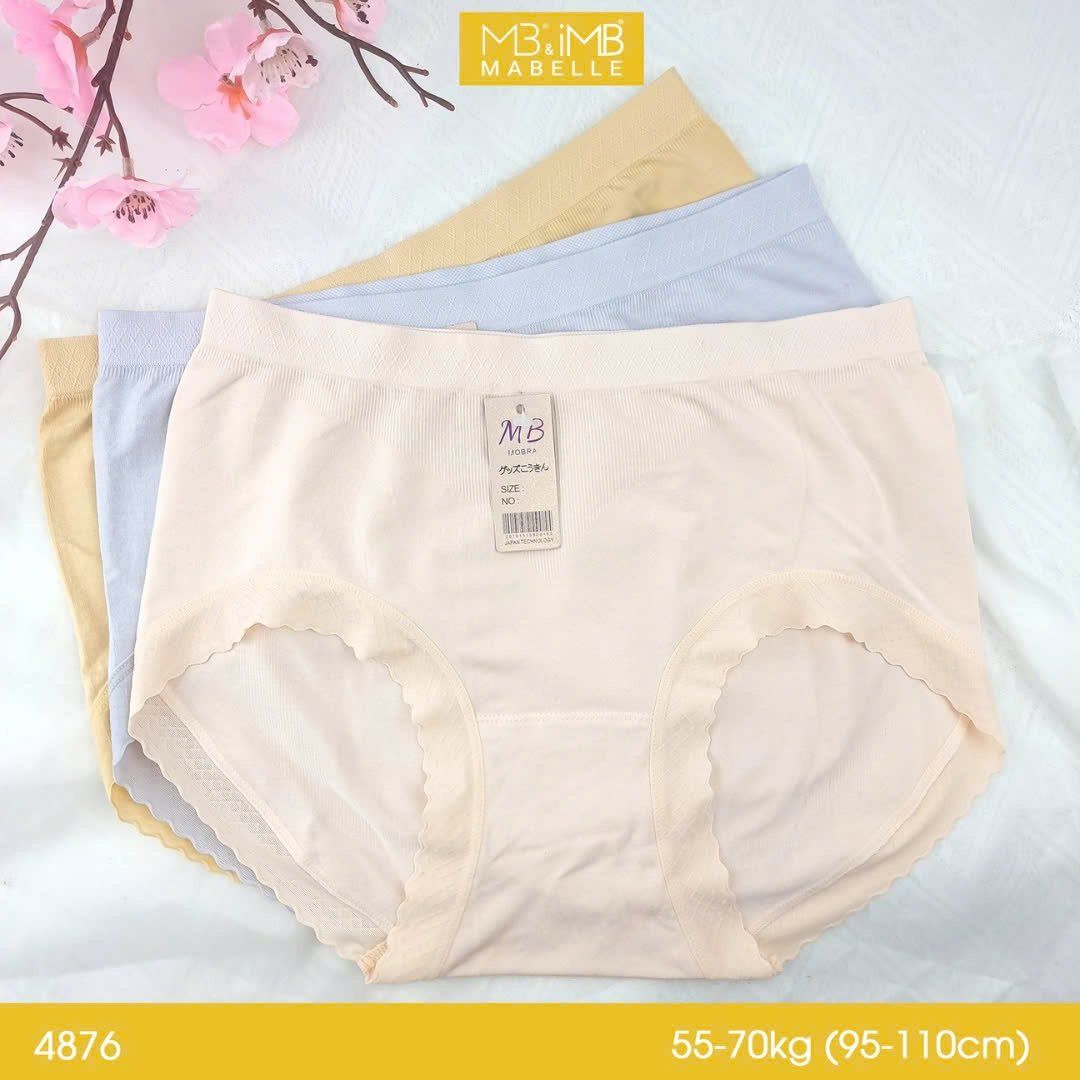 Quần lót cao cấp dệt sợi MB 4876 dệt ống 1 sợi, cotton co giãn
