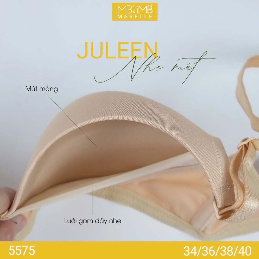 Áo ngực không gọng mút mỏng 5575 2 móc