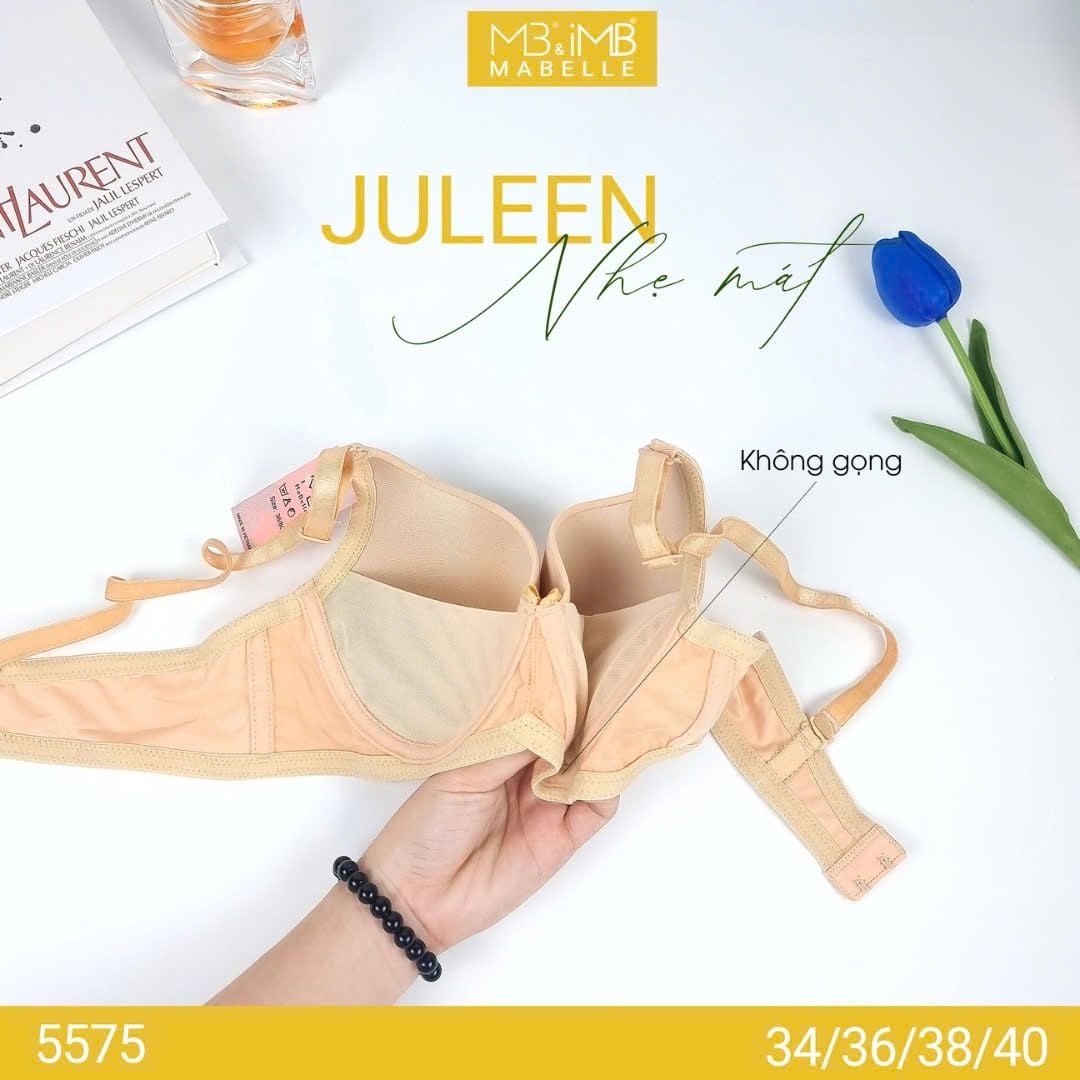 Áo ngực không gọng mút mỏng 5575 2 móc