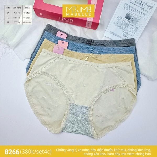 Quần lót kháng khuẩn làm mát MB 8266 cạp vừa