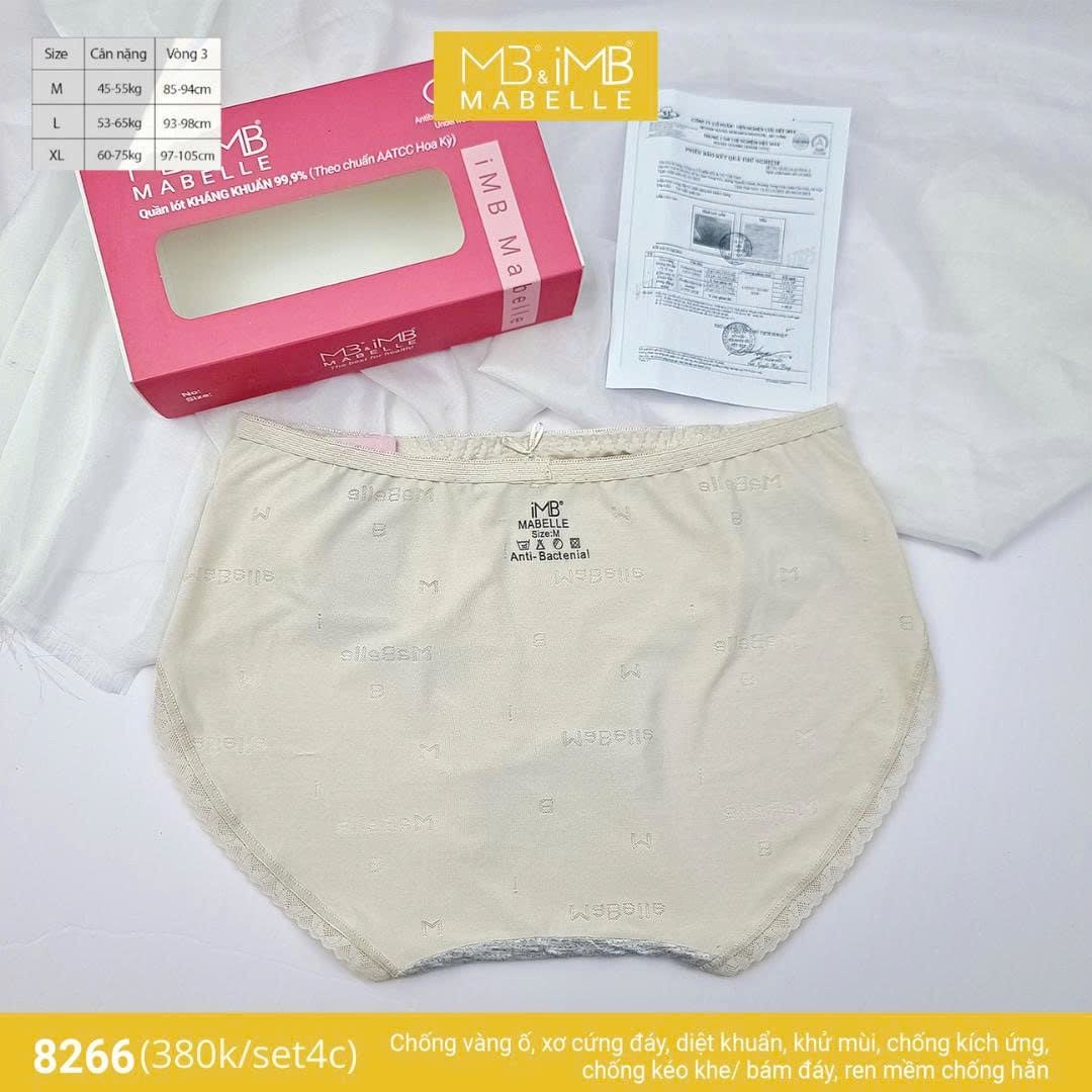 Quần lót kháng khuẩn làm mát MB 8266 cạp vừa