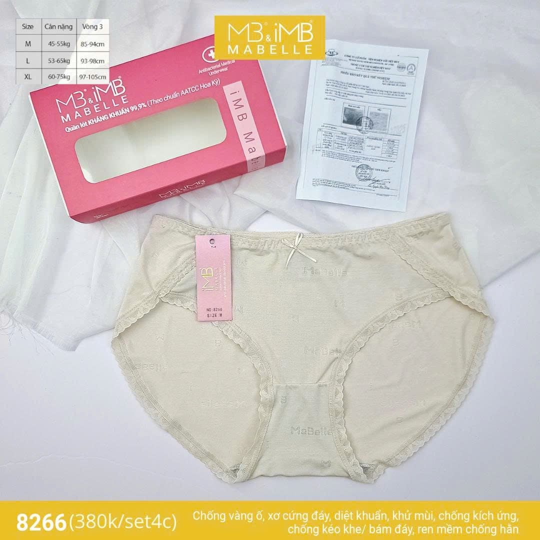 Quần lót kháng khuẩn làm mát MB 8266 cạp vừa