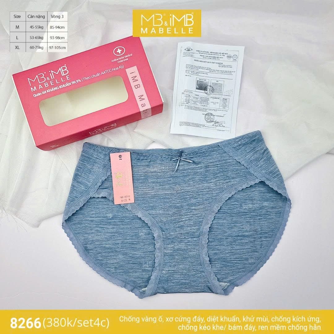 Quần lót kháng khuẩn làm mát MB 8266 cạp vừa