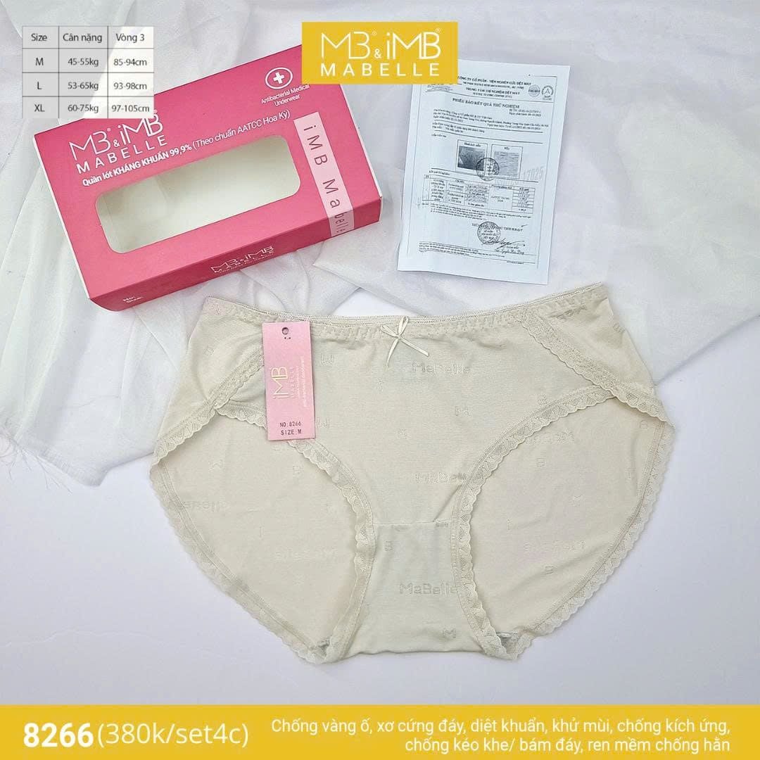 Quần lót kháng khuẩn làm mát MB 8266 cạp vừa