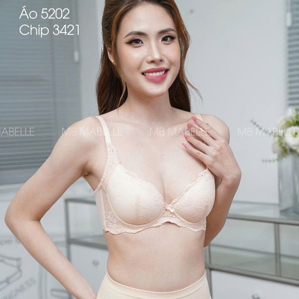 Áo ngực có gọng mềm mút mỏng MB 5202 bản lưng to 3 móc