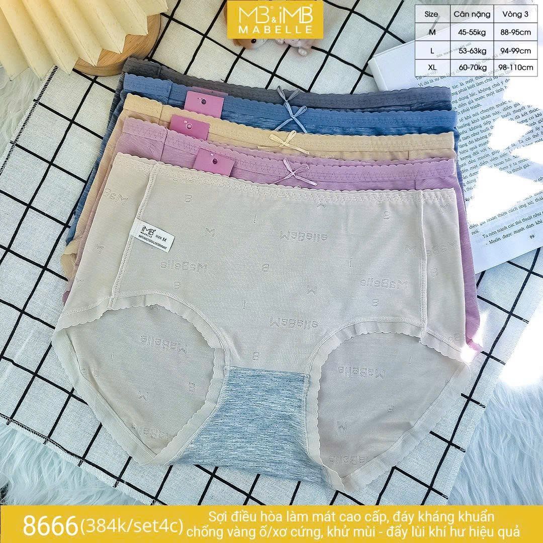 Quần lót kháng khuẩn làm mát MB 8666 cạp vừa