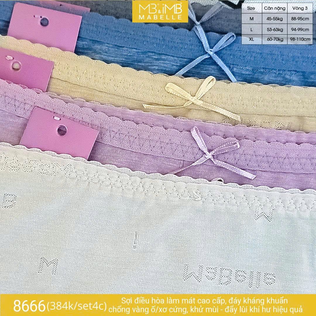 Quần lót kháng khuẩn làm mát MB 8666 cạp vừa