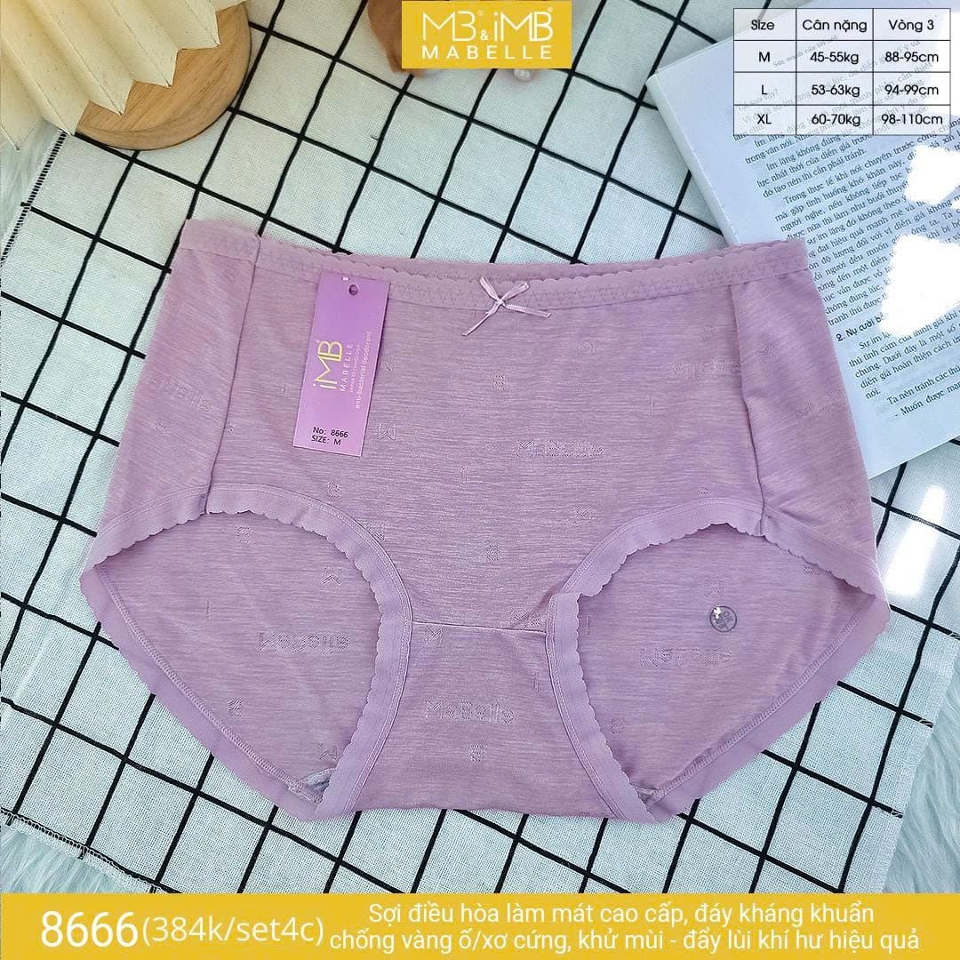 Quần lót kháng khuẩn làm mát MB 8666 cạp vừa