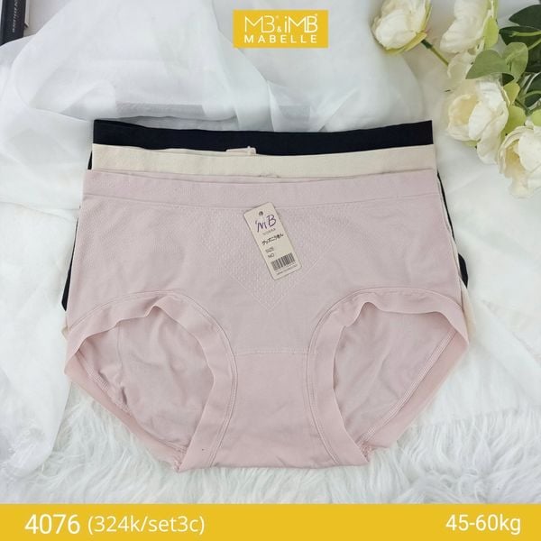 Quần lót dệt một sợi MB 4076 đáy cotton, khử khuẩn
