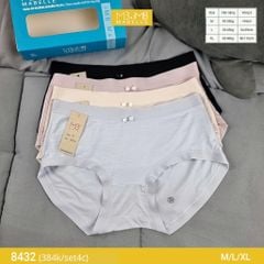 Quần lót nữ MB 8432 cotton tơ kháng khuẩn, chống vàng ố, chống xơ cứng đáy, hạn chế viêm nhiễm