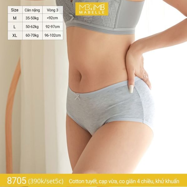 Quần lót khử khuẩn làm mát 8705 cạp vừa