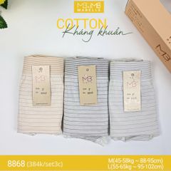 Quần lót kháng khuẩn dệt quốc dân MB 8868 cạp vừa