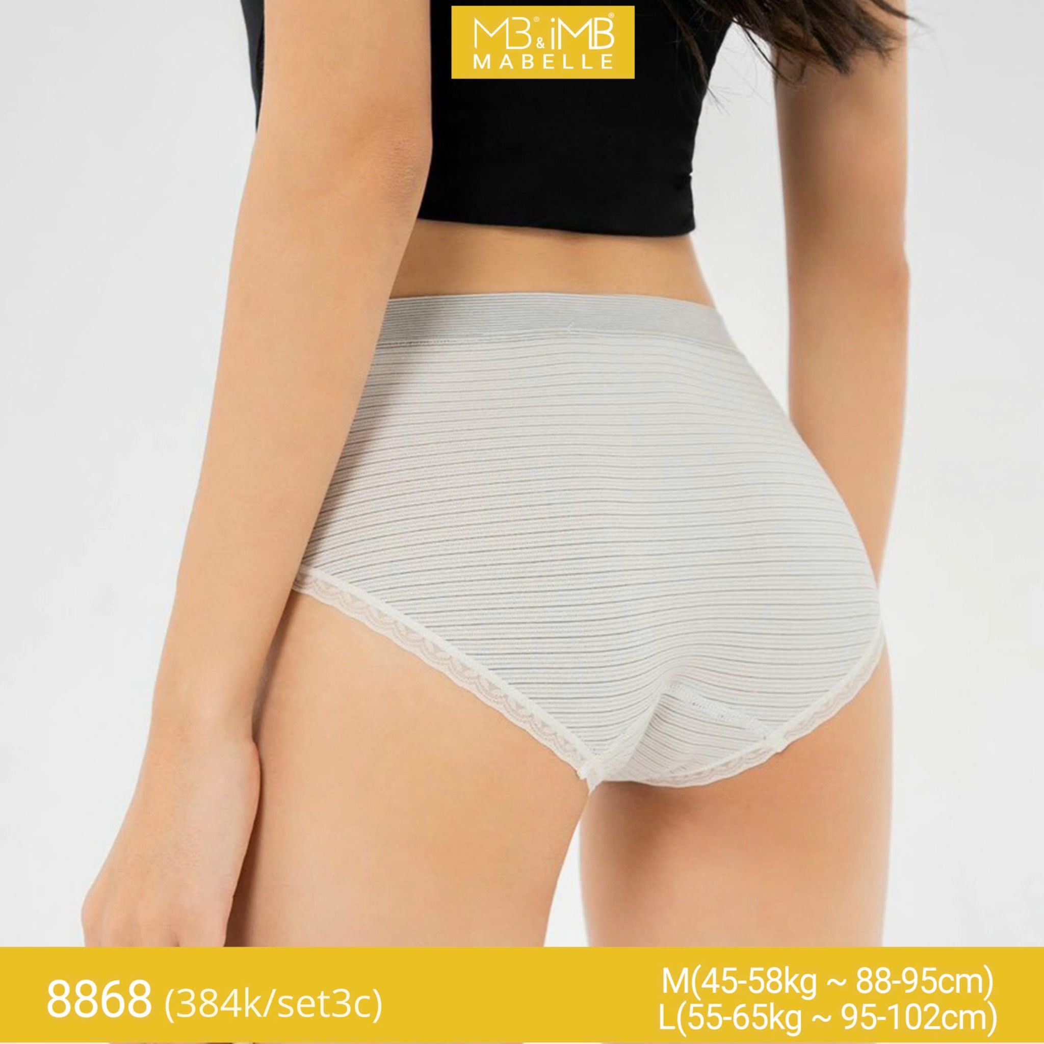 Quần lót kháng khuẩn dệt quốc dân MB 8868 cạp vừa