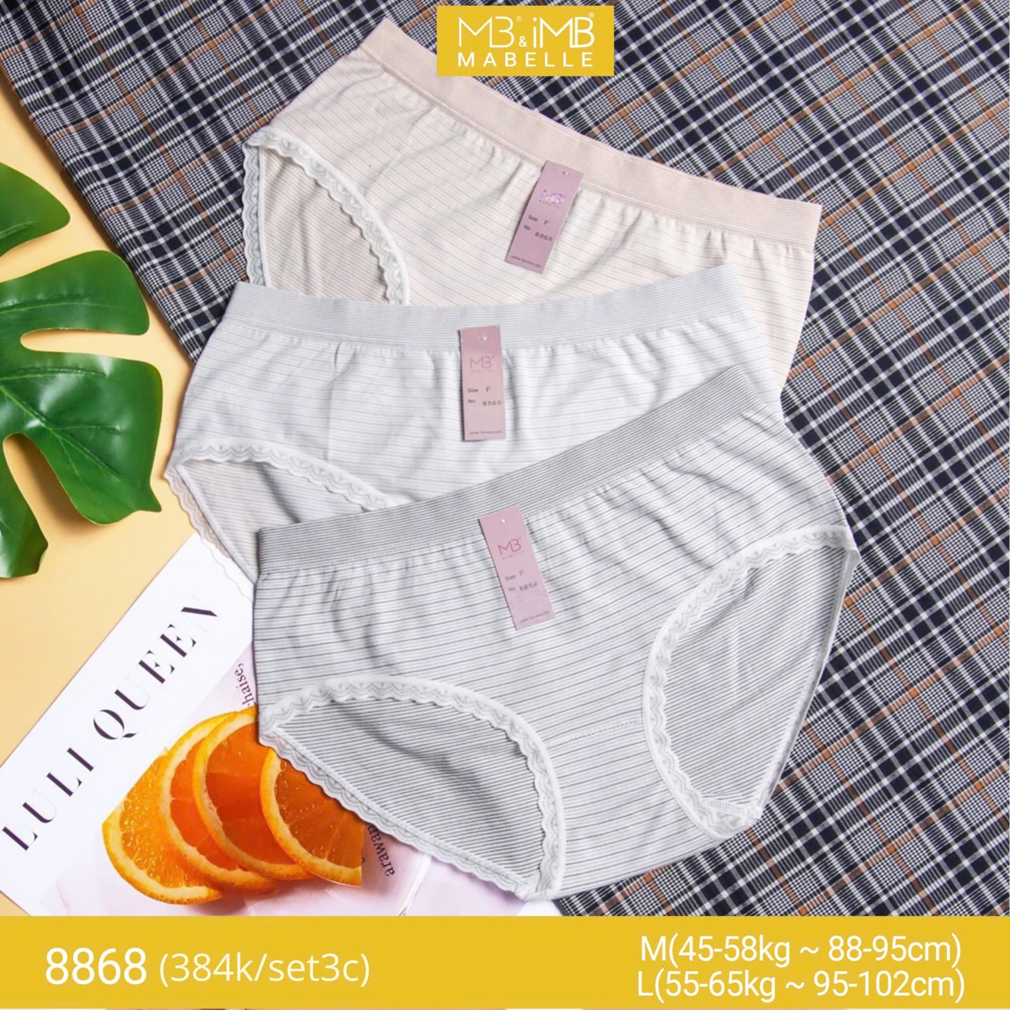 Quần lót kháng khuẩn dệt quốc dân MB 8868 cạp vừa