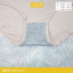 Quần lót nữ cotton kháng khuẩn MB 8876, cạp vừa chống hằn, chống xoắn