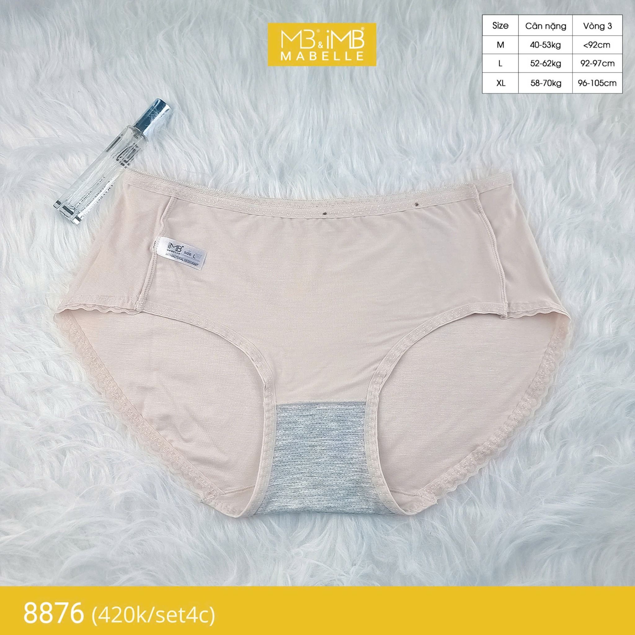 Quần lót nữ cotton kháng khuẩn MB 8876, cạp vừa chống hằn, chống xoắn