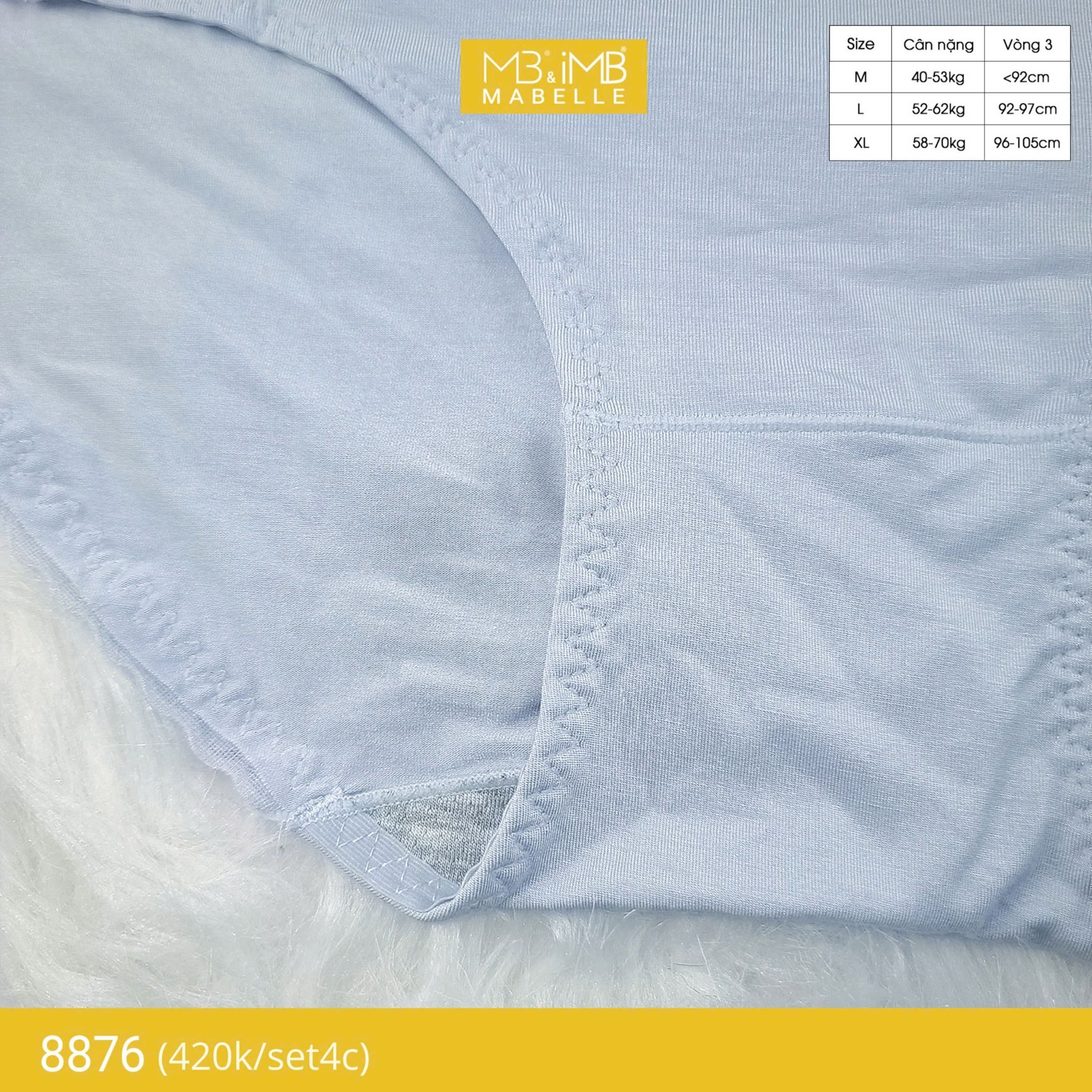 Quần lót nữ cotton kháng khuẩn MB 8876, cạp vừa chống hằn, chống xoắn