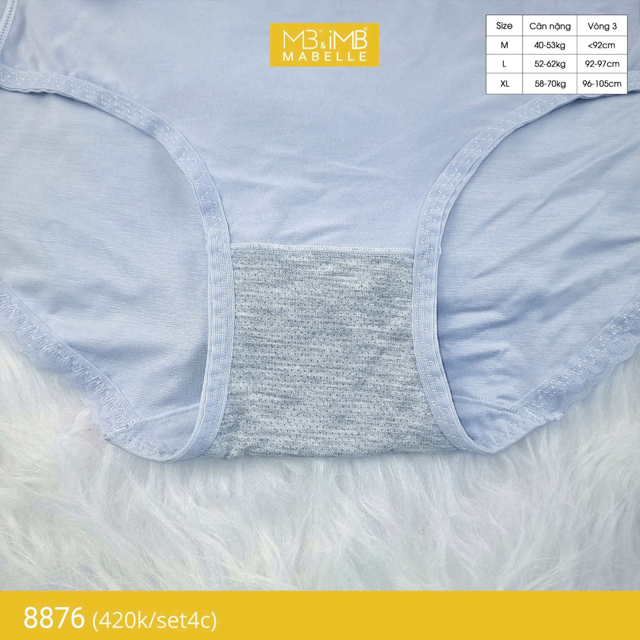 Quần lót nữ cotton kháng khuẩn MB 8876, cạp vừa chống hằn, chống xoắn