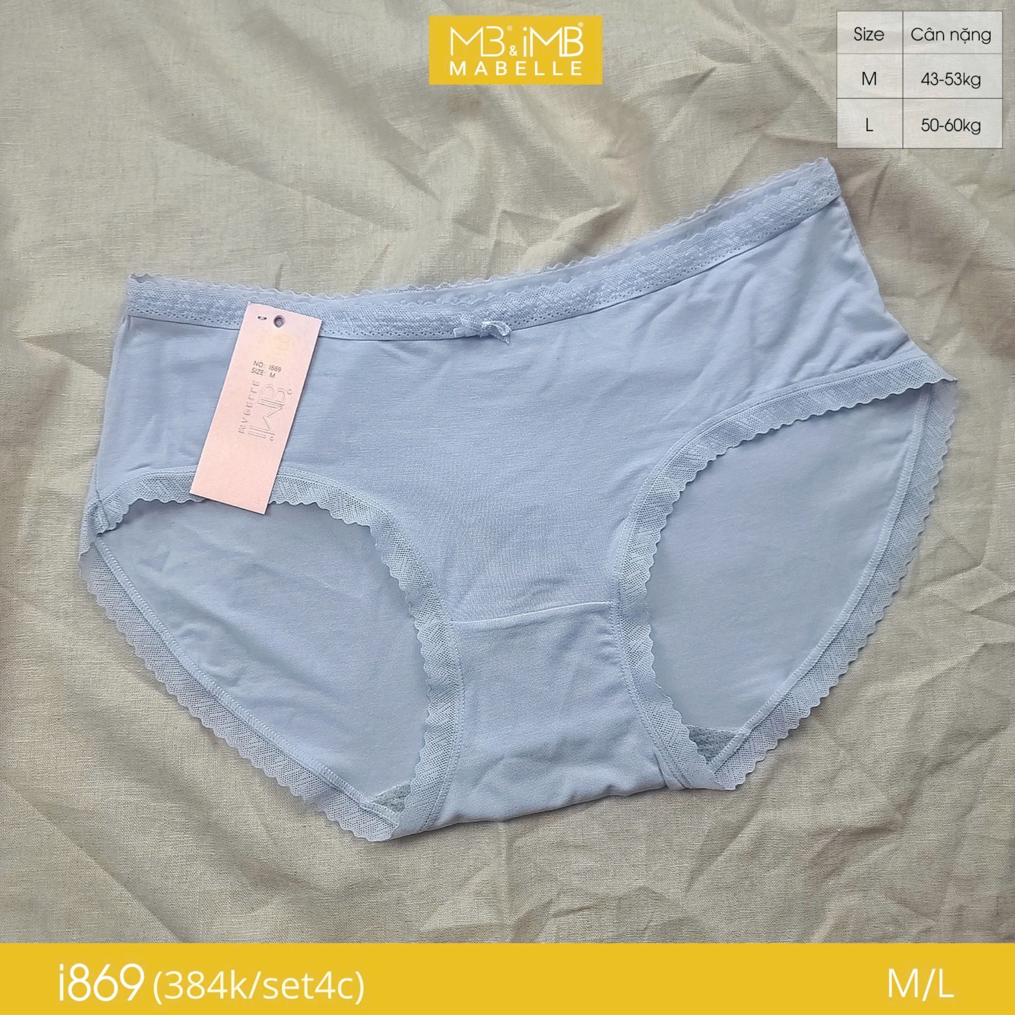 Quần lót kháng khuẩn cotton MB i869 cạp thấp