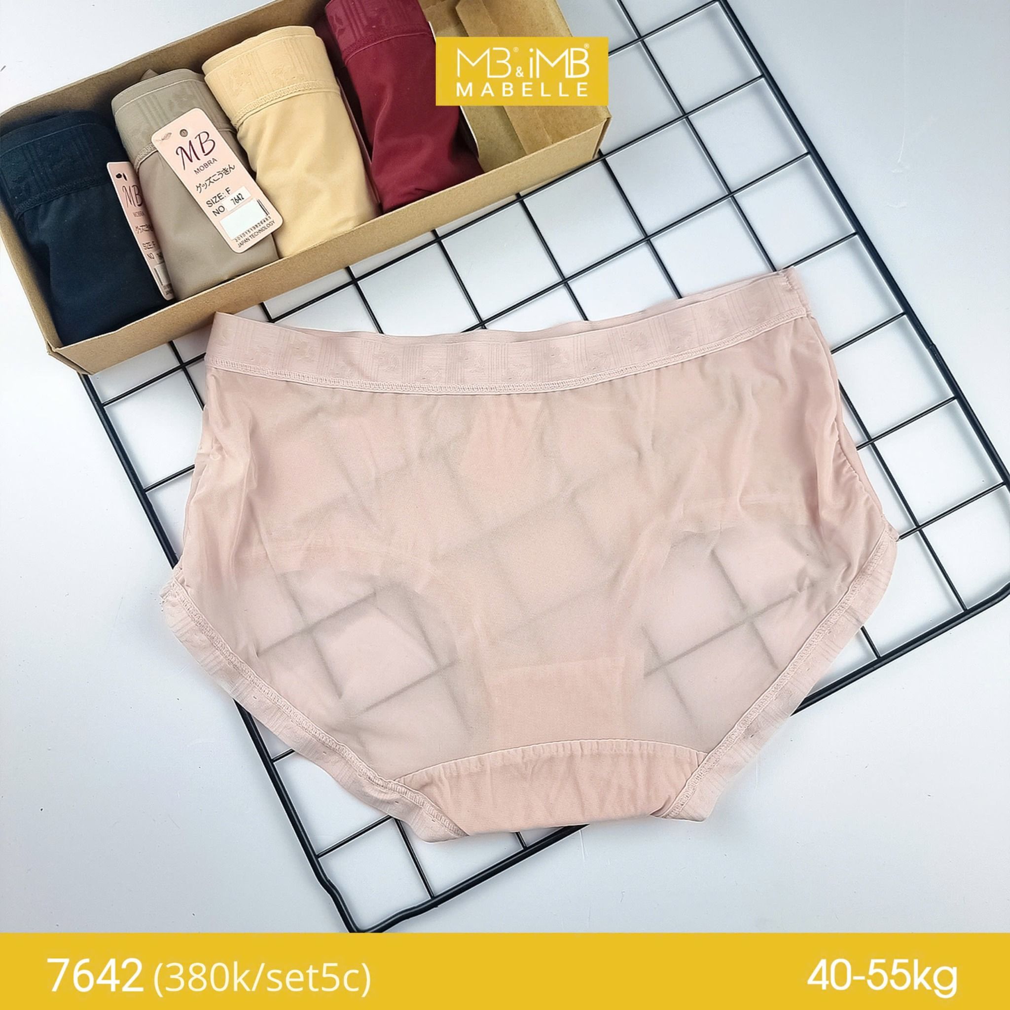 Quần lót nữ điều hòa MB 7642, chống hằn, chống hầm bí, mềm mại nhẹ bẫng