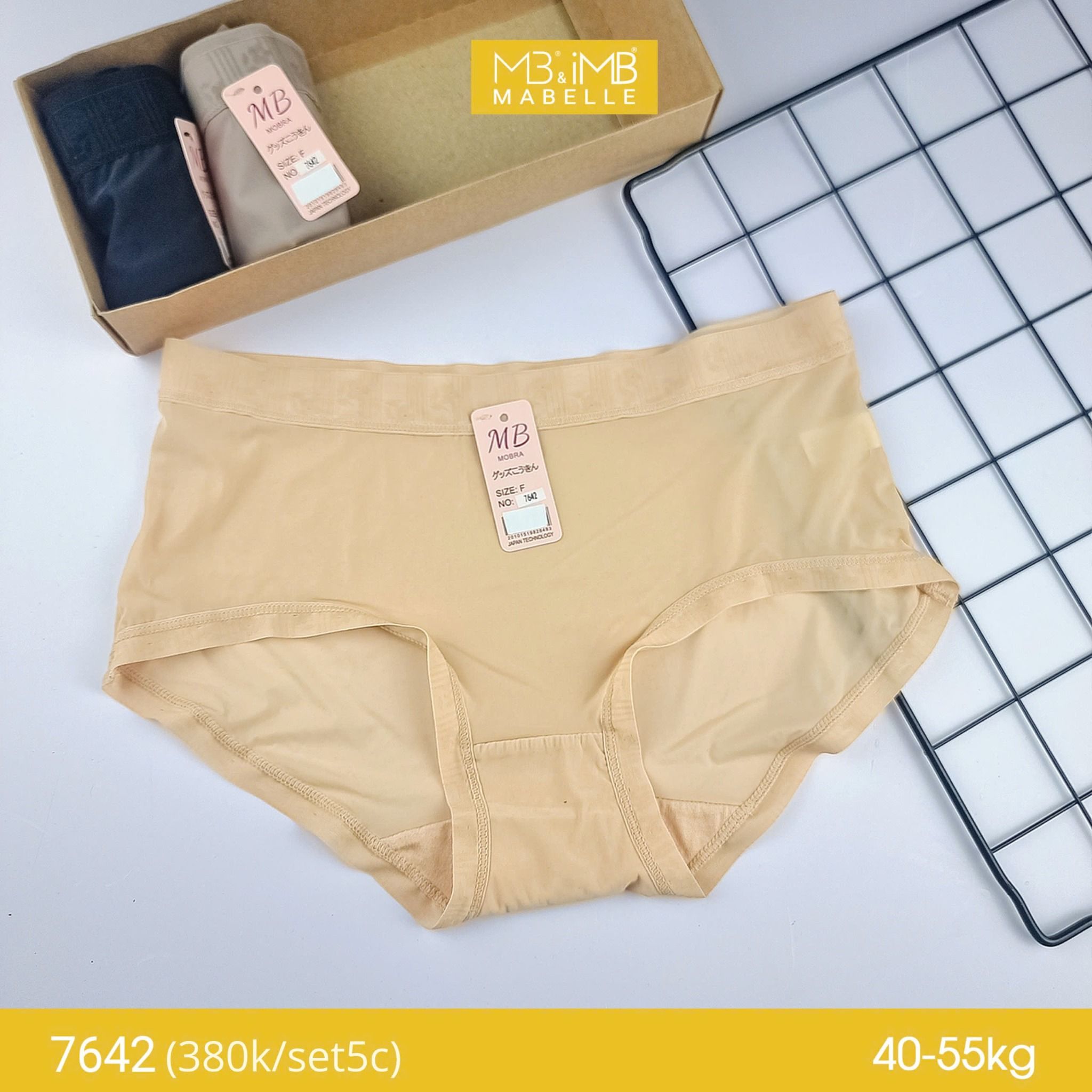 Quần lót nữ điều hòa MB 7642, chống hằn, chống hầm bí, mềm mại nhẹ bẫng