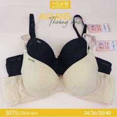 Áo ngực không gọng mút mỏng MB 5075 bản to 3 móc