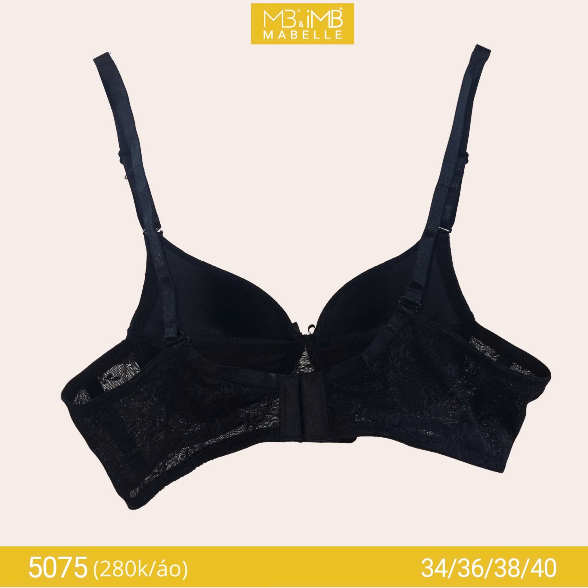 Áo ngực không gọng mút mỏng MB 5075 bản to 3 móc