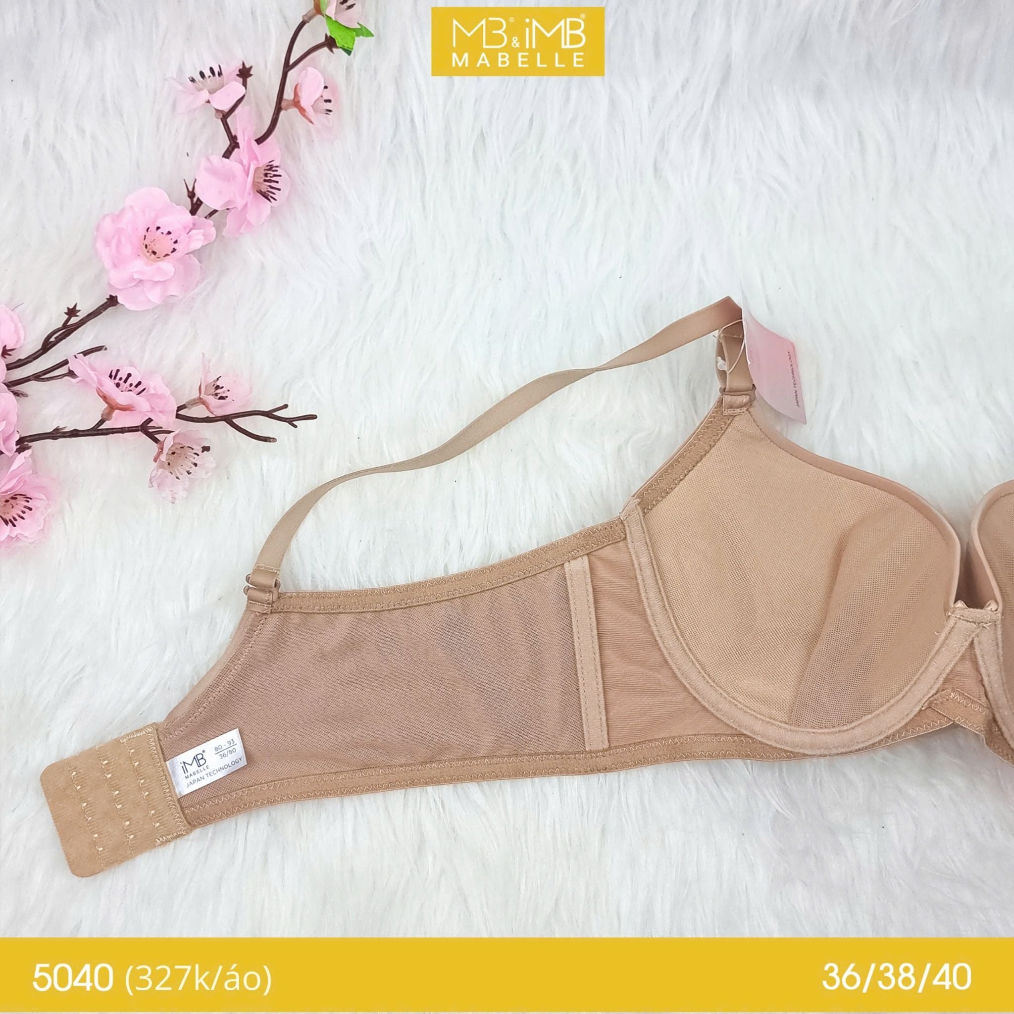 Áo ngực gọng mềm mút mỏng MB 5040 lót lưới điều hòa