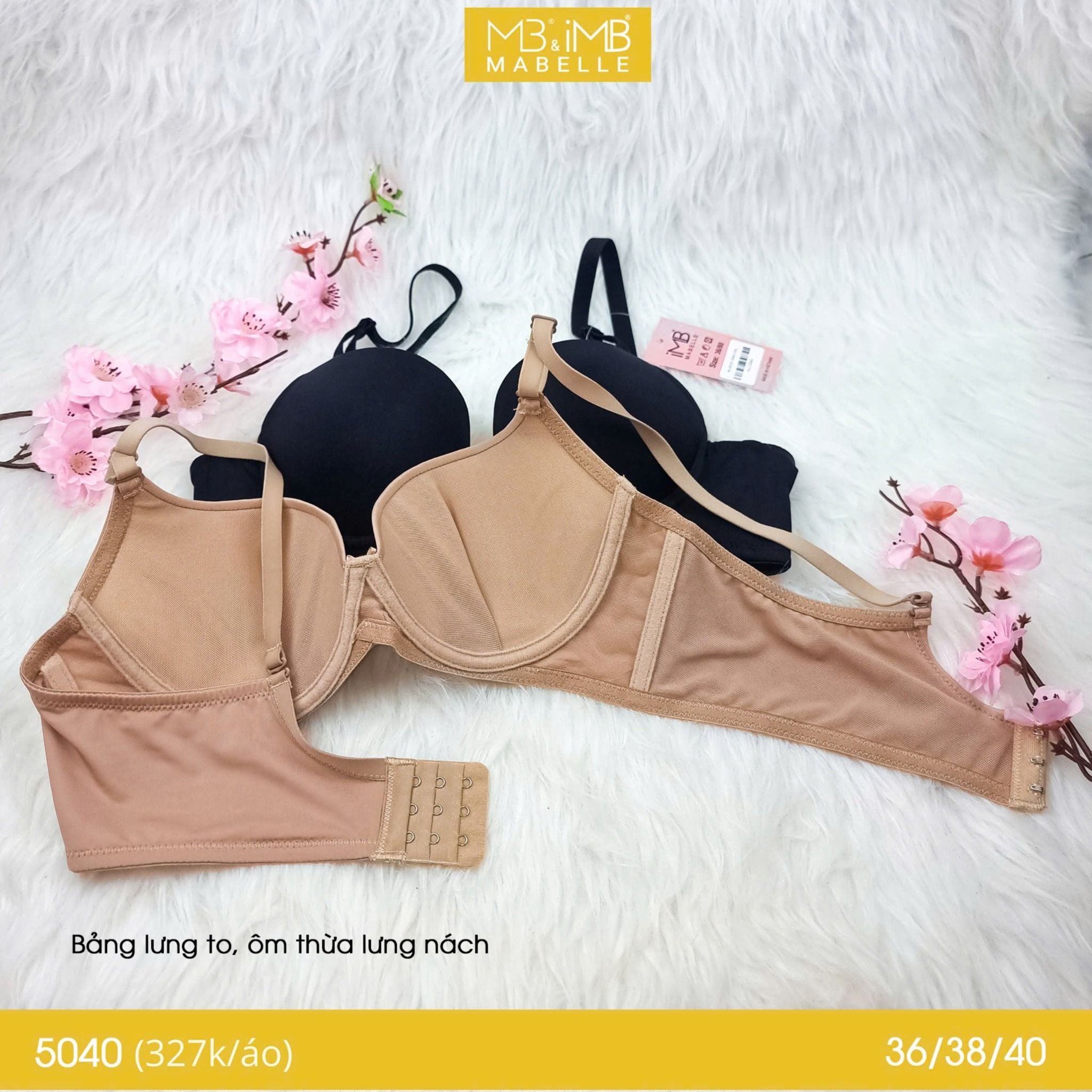 Áo ngực gọng mềm mút mỏng MB 5040 lót lưới điều hòa