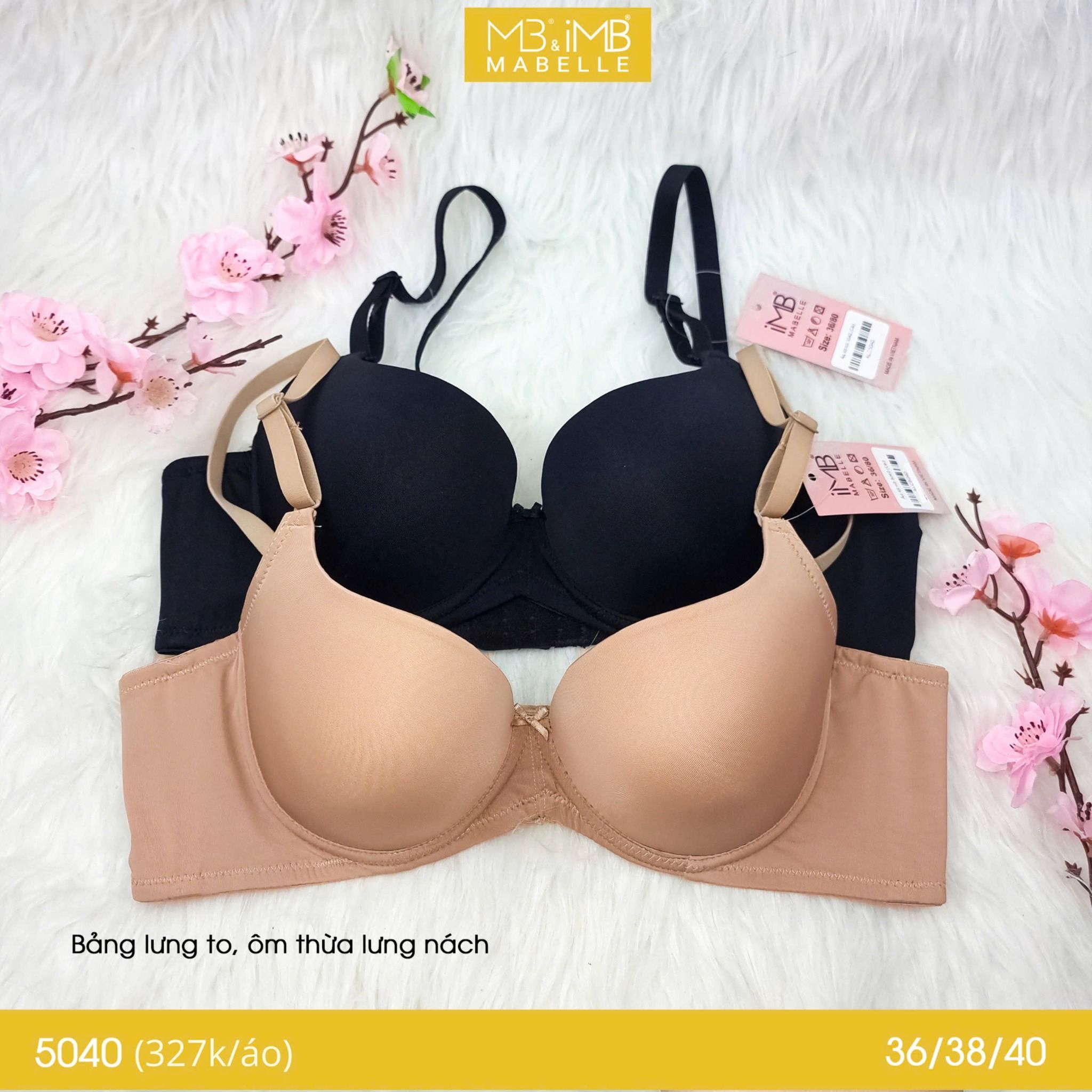 Áo ngực gọng mềm mút mỏng MB 5040 lót lưới điều hòa