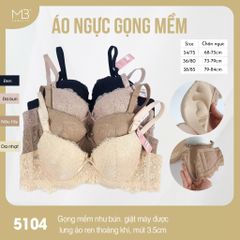 Áo ngực có gọng mềm mút dày 5104 ren quả