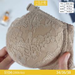 Áo ngực có gọng mềm mút dày 5104 ren quả