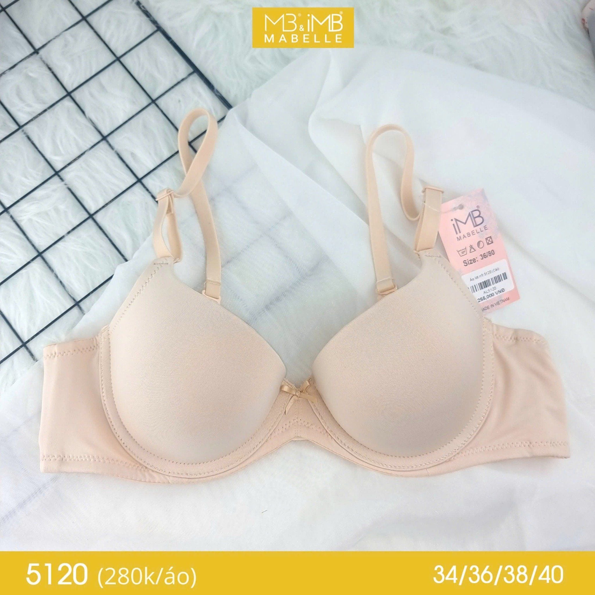 Áo ngực có gọng mút vừa MB 5120 che khuyết điểm lưng nách