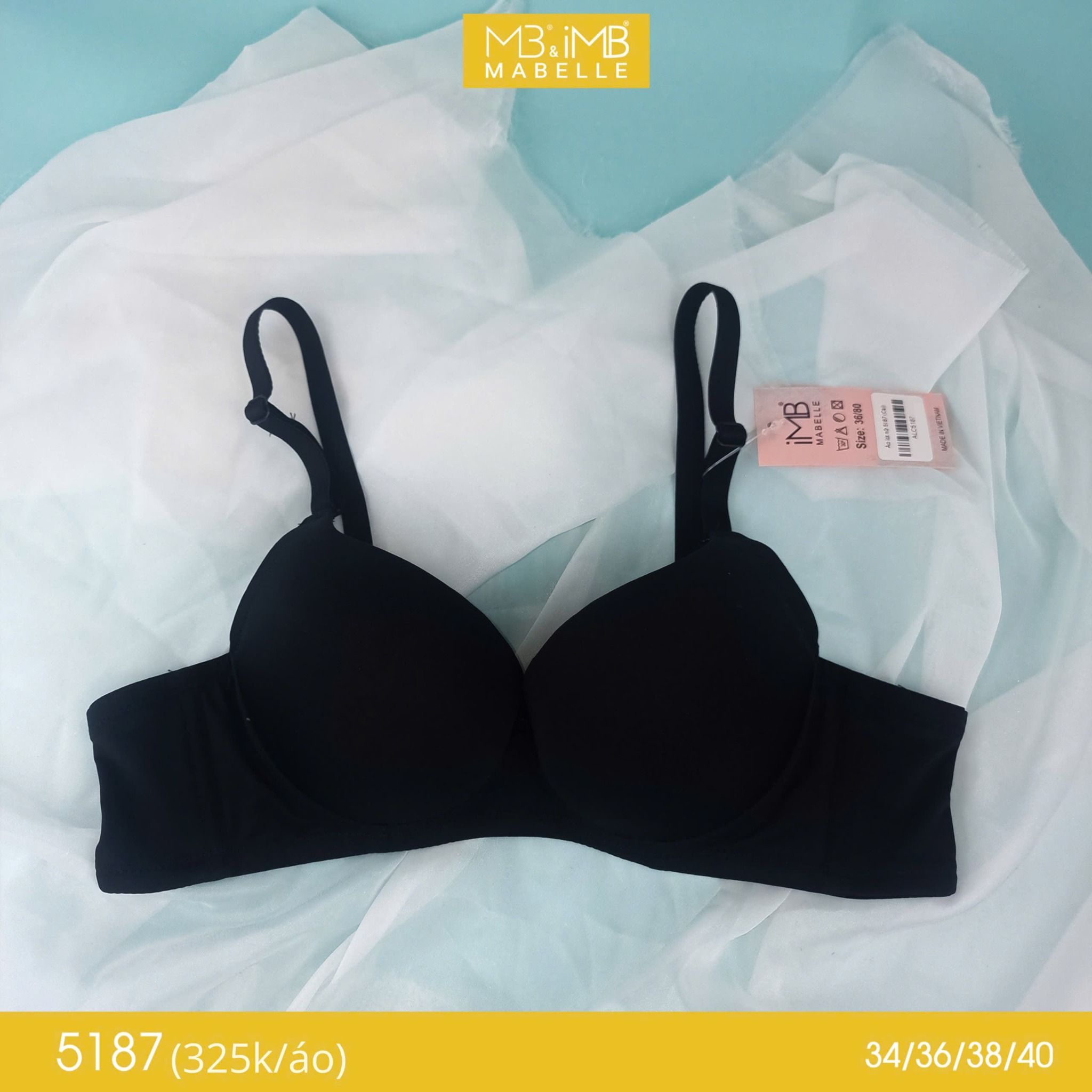 Áo ngực nâng đẩy không gọng MB 5187 bản lưng vừa 3 móc