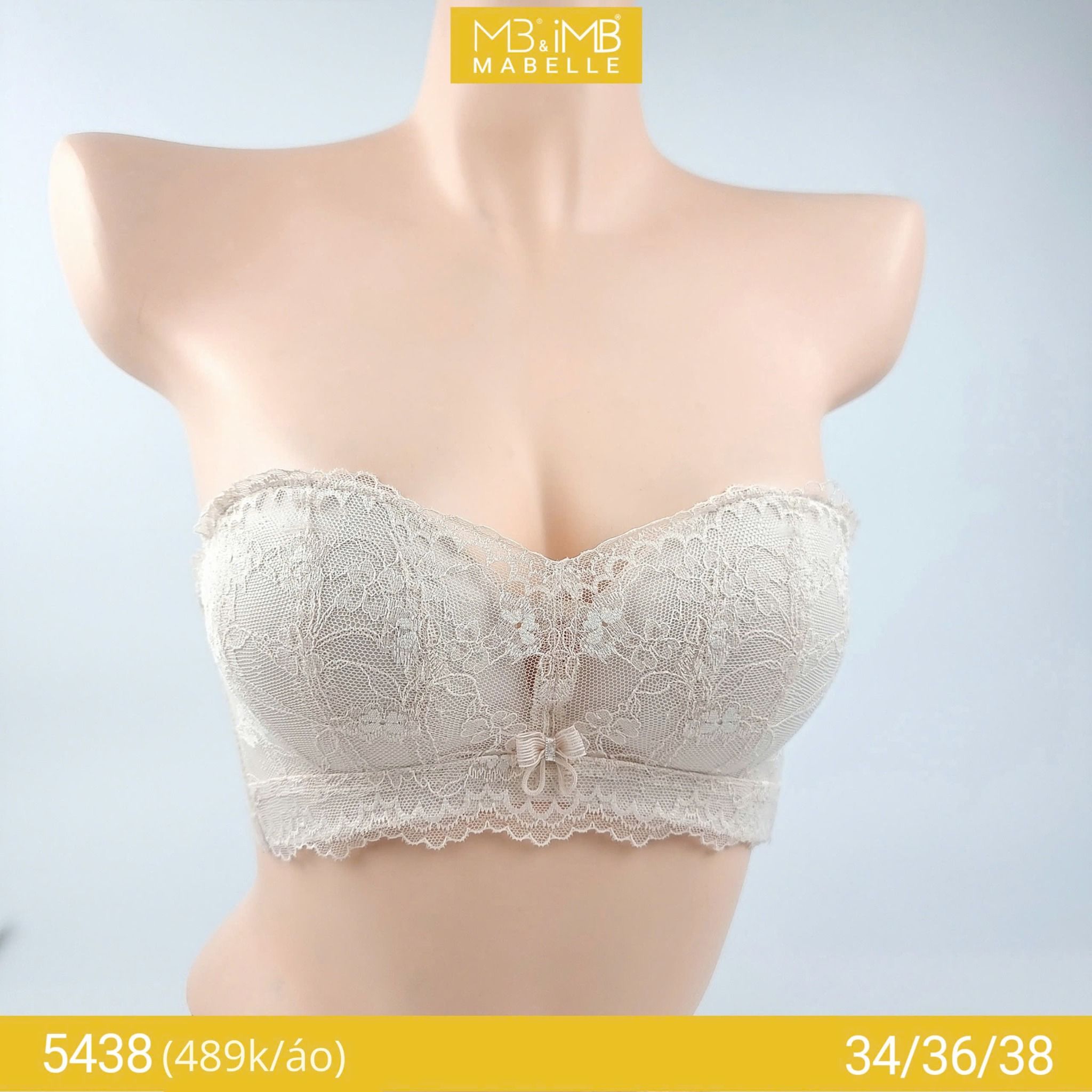 ÁO NGỰC QUÂY CHỐNG TUỘT 5438| Nâng đẩy, mút khử mùi, thoáng khí