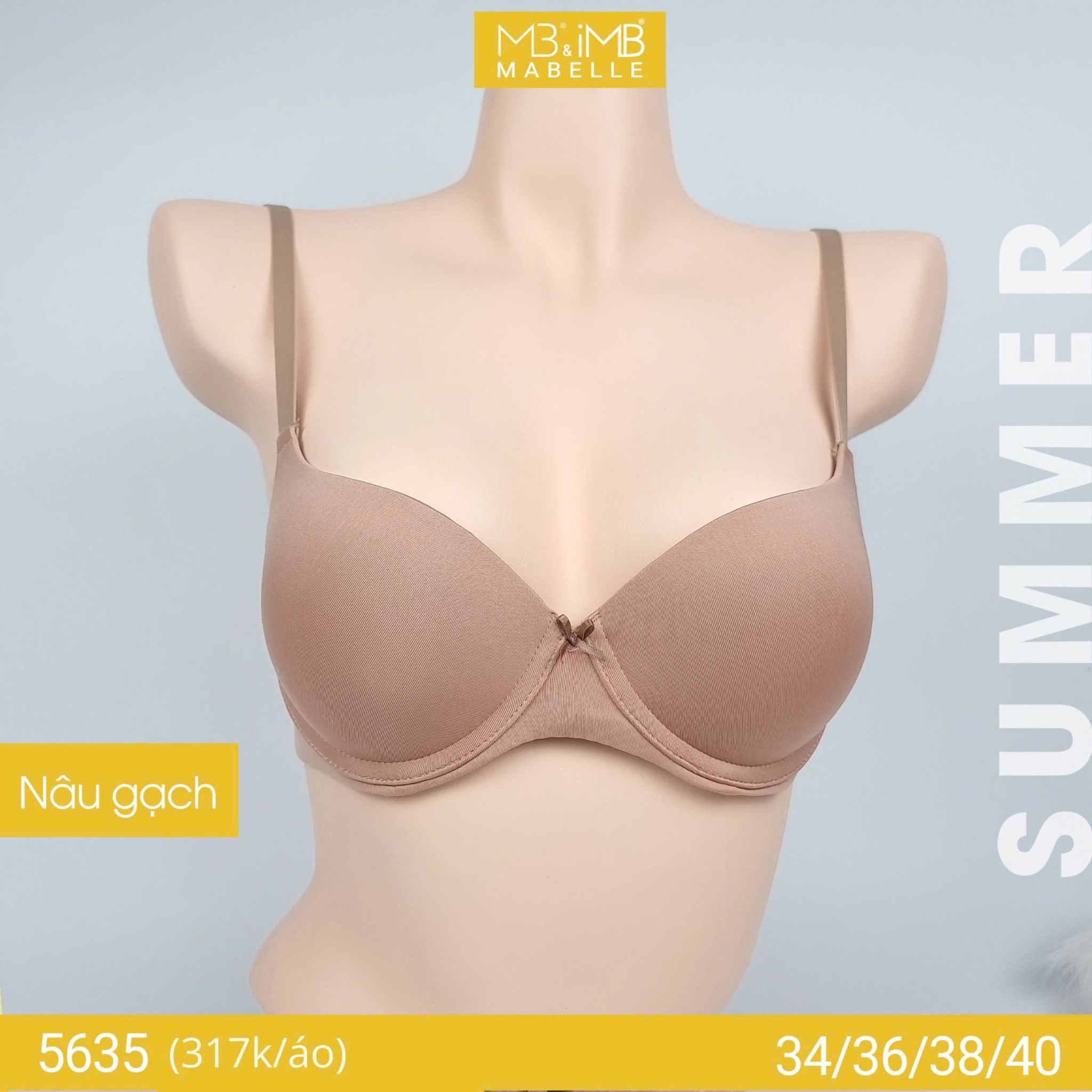 Áo ngực có gọng nâng đẩy 5635 2 móc