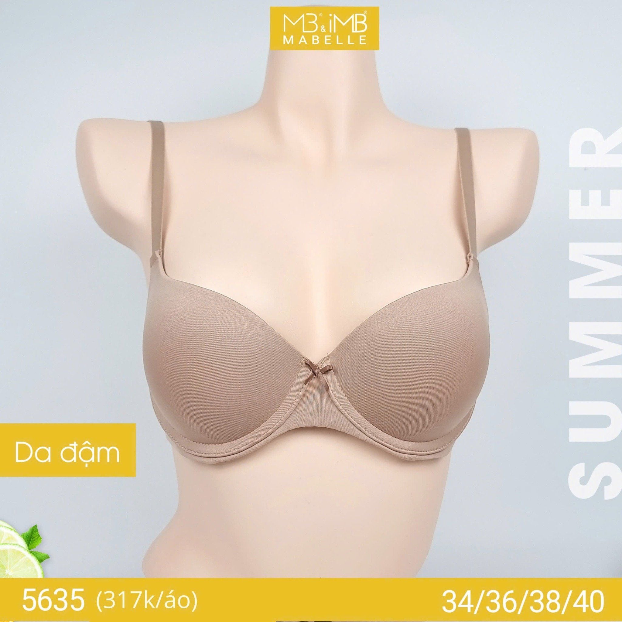 Áo ngực có gọng nâng đẩy 5635 2 móc