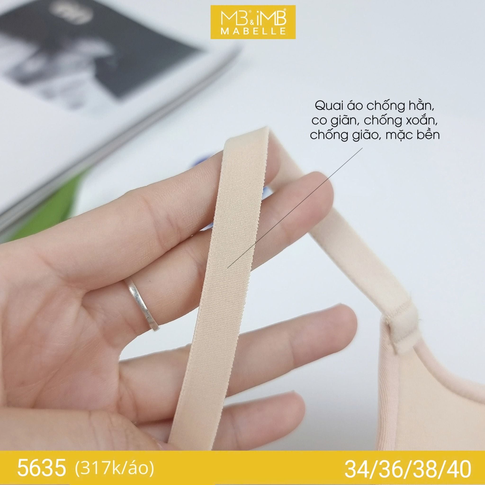 Áo ngực có gọng nâng đẩy 5635 2 móc